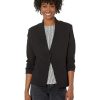 Clothing * | Nic+Zoe Coats & Outerwear Petite Sleek Jacket Black Onyx