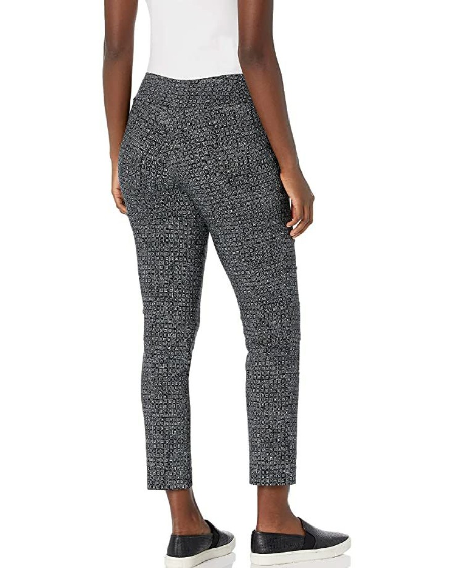 Clothing * | Pants Nic+Zoe Women'S Tiny Blocks Pant Black Multi