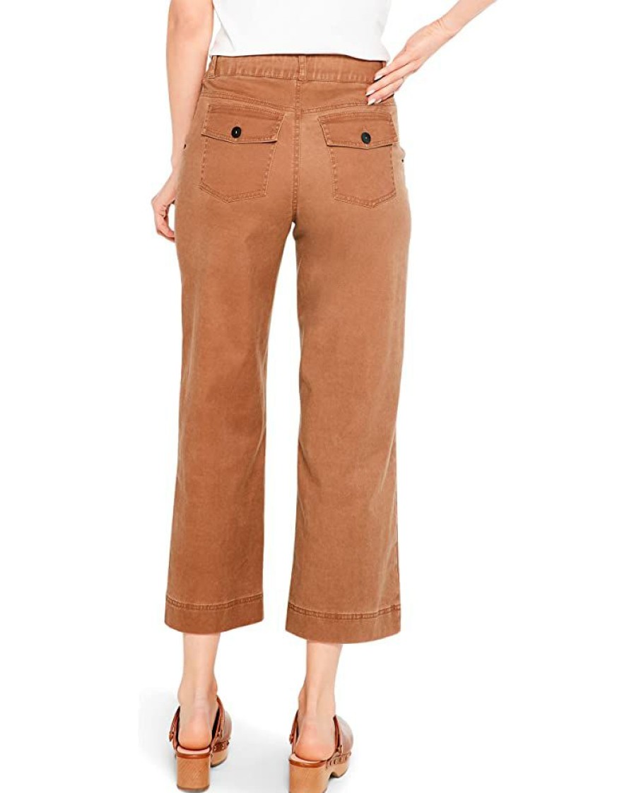 Clothing * | Nic+Zoe Crisp Stretch Wide Leg Pants Coffee Spice