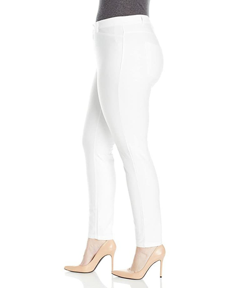 Clothing * | Jeans Nic+Zoe Women'S Petite Size Knit Denim Paper White