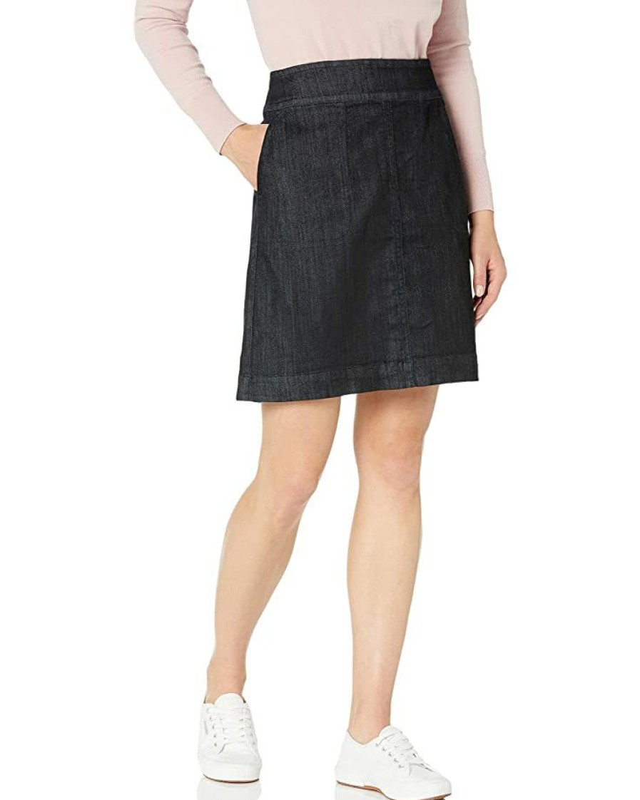 Clothing * | Skirts Nic+Zoe Women'S All Day Denim Skirt Midnight Wash