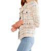 Clothing * | Nic+Zoe Coats & Outerwear Petite Femme Plaid Jacket Orange Multi