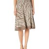 Clothing * | Skirts Nic+Zoe Women'S Show Your Stripes Skirt Neutral Multi