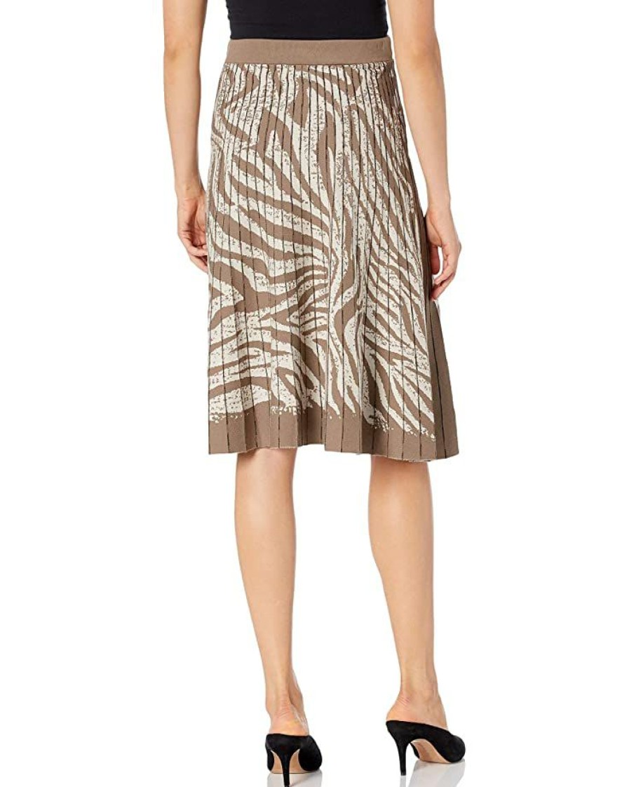 Clothing * | Skirts Nic+Zoe Women'S Show Your Stripes Skirt Neutral Multi