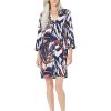 Clothing * | Nic+Zoe Dresses Seaside Shade Dress Indigo Multi