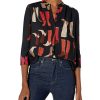 Clothing * | Shirts & Tops Nic+Zoe Women'S These Boots Blouse Black Multi