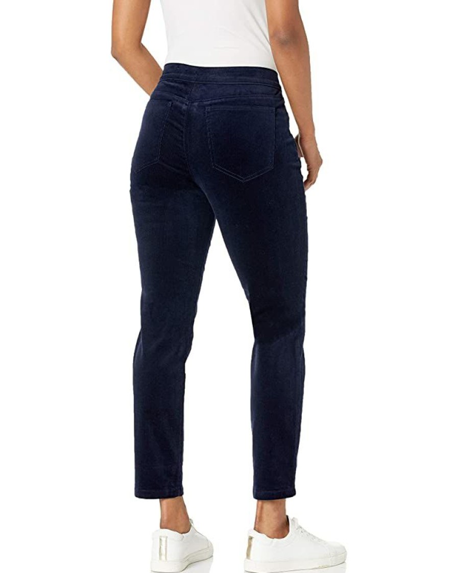 Clothing * | Pants Nic+Zoe Women'S Pin Wale Cord Pant Dark Indigo