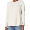 Clothing * | Sweaters Nic+Zoe Women'S Brushed Rib Top Canvas