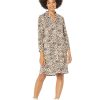 Clothing * | Nic+Zoe Dresses Forest Spot Dress Neutral Multi