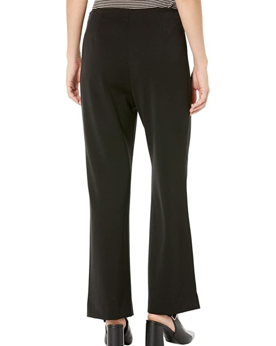 Clothing * | Nic+Zoe Pants Work It Wide Leg Trousers Black Onyx