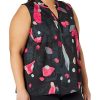 Clothing * | Shirts & Tops Nic+Zoe Women'S Kaleidoscope Tank Black Multi