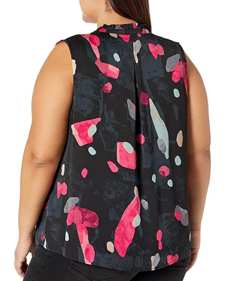 Clothing * | Shirts & Tops Nic+Zoe Women'S Kaleidoscope Tank Black Multi