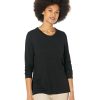 Clothing * | Nic+Zoe Sweaters Crew Neck Lone Sleeve Sweater Tee