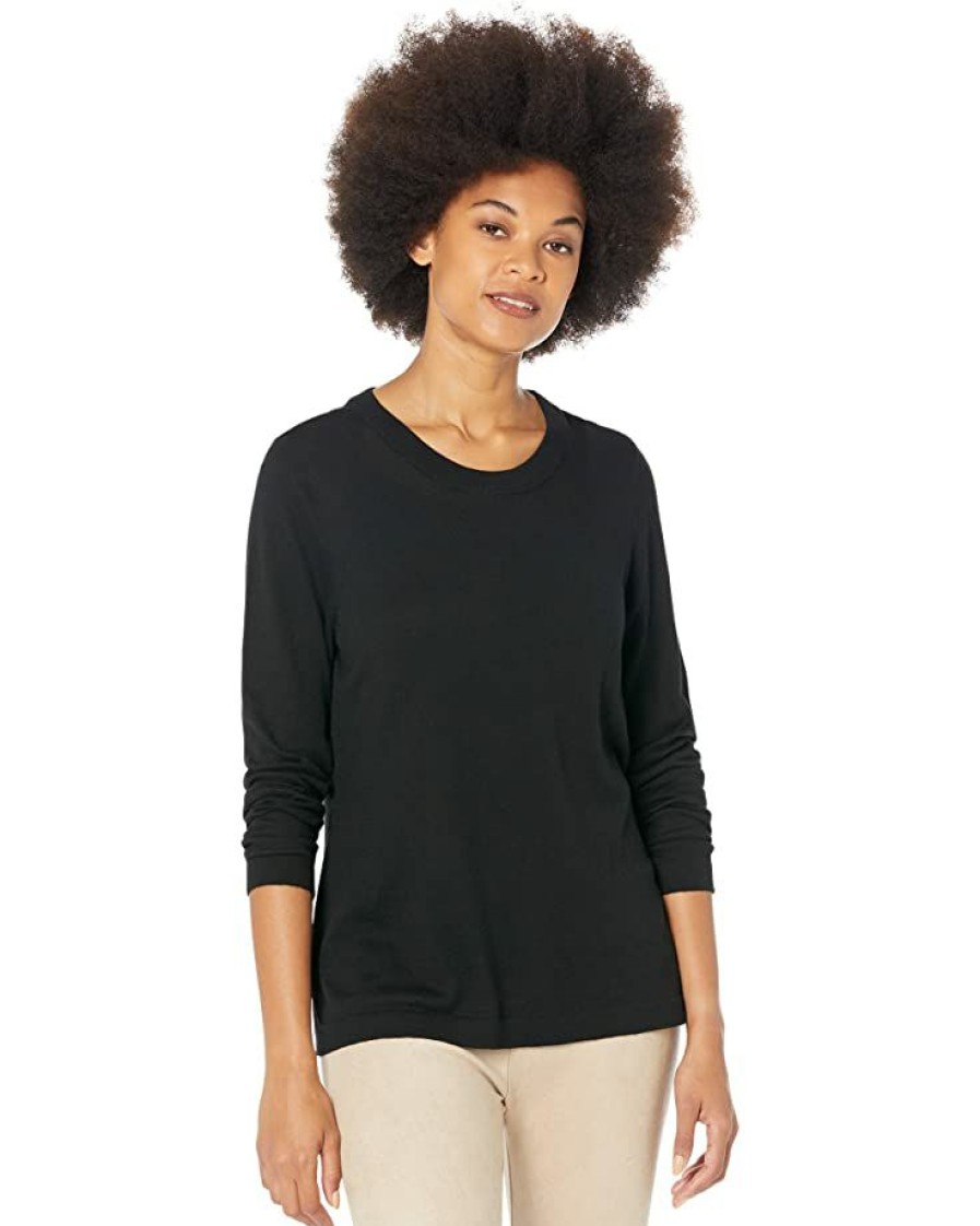 Clothing * | Nic+Zoe Sweaters Crew Neck Lone Sleeve Sweater Tee