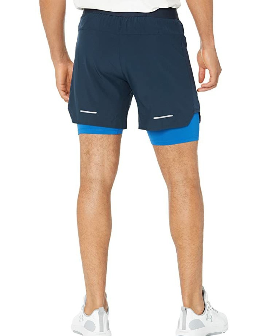 Clothing * | Asics Road 2-N-1 7 Shorts French Blue/Lake Drive