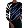 Clothing * | Nic+Zoe Sweaters Falling Stripes Vital Sweater