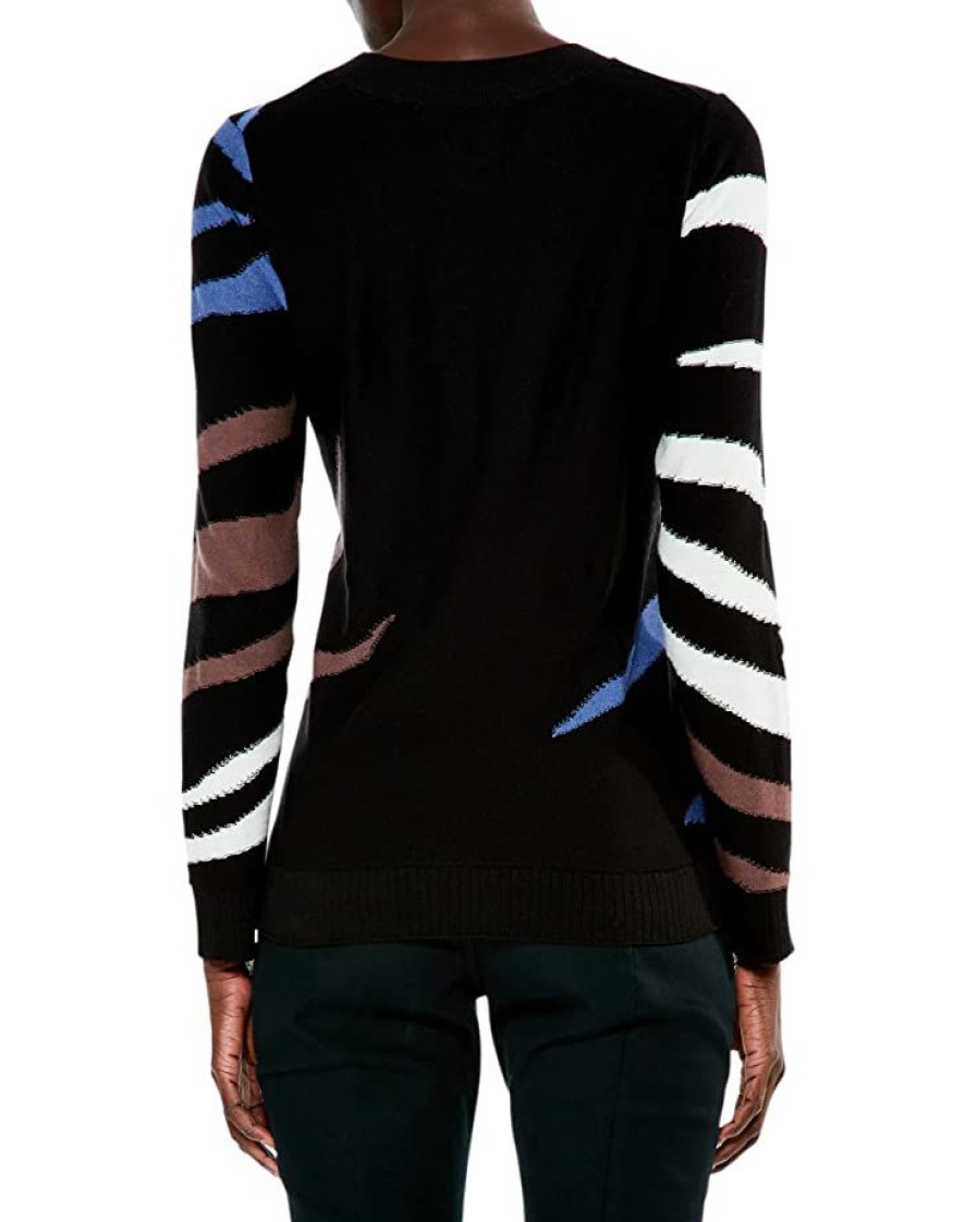 Clothing * | Nic+Zoe Sweaters Falling Stripes Vital Sweater