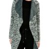 Clothing * | Nic+Zoe Coats & Outerwear Space Dye Lounge Around Jacket Black Mix