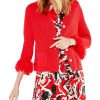 Clothing * | Nic+Zoe Sweaters Petite Night Fall Cardigan Red Mix