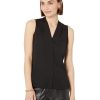 Clothing * | Nic+Zoe Shirts & Tops Petite Easy Day To Night Top Black Onyx