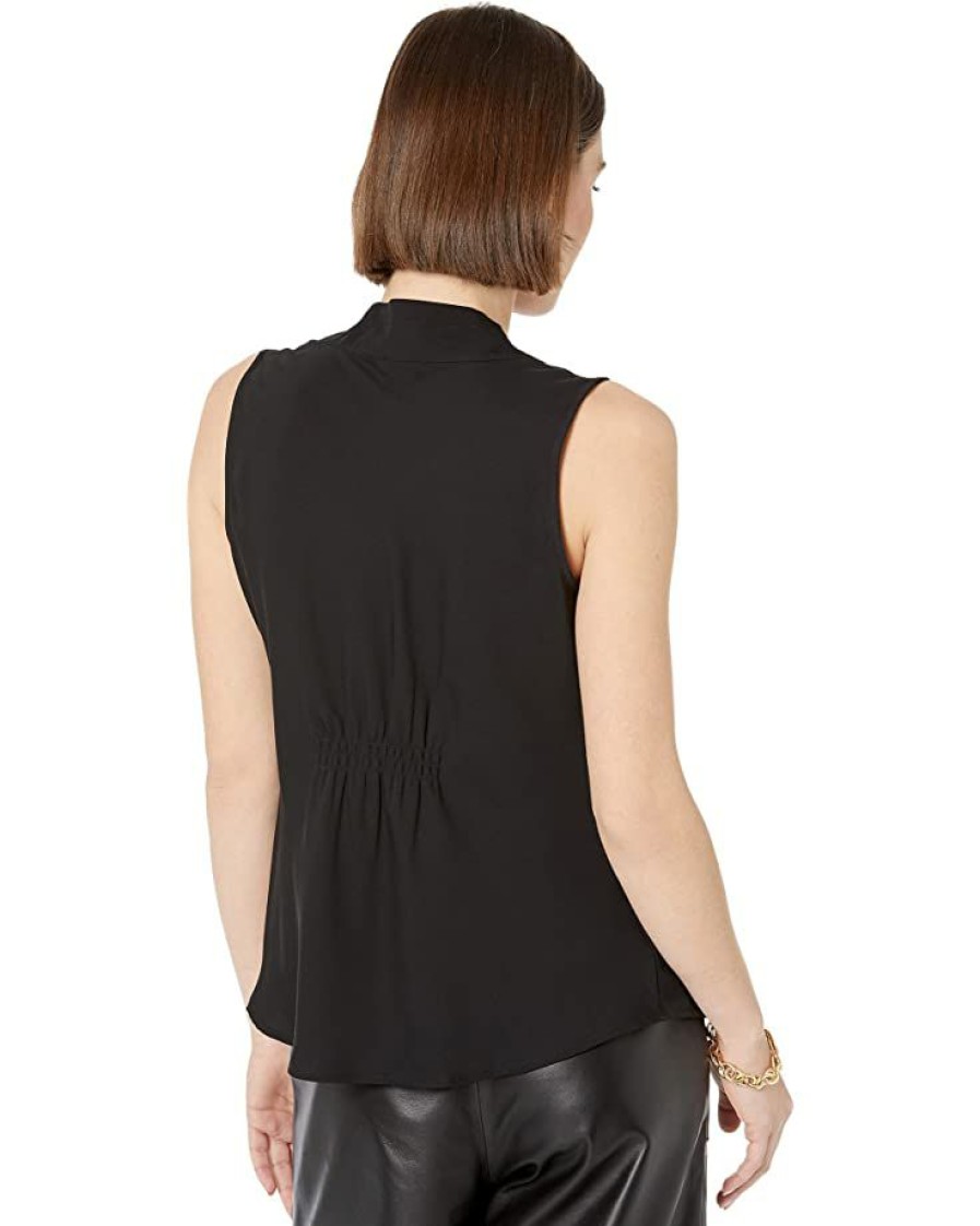 Clothing * | Nic+Zoe Shirts & Tops Petite Easy Day To Night Top Black Onyx