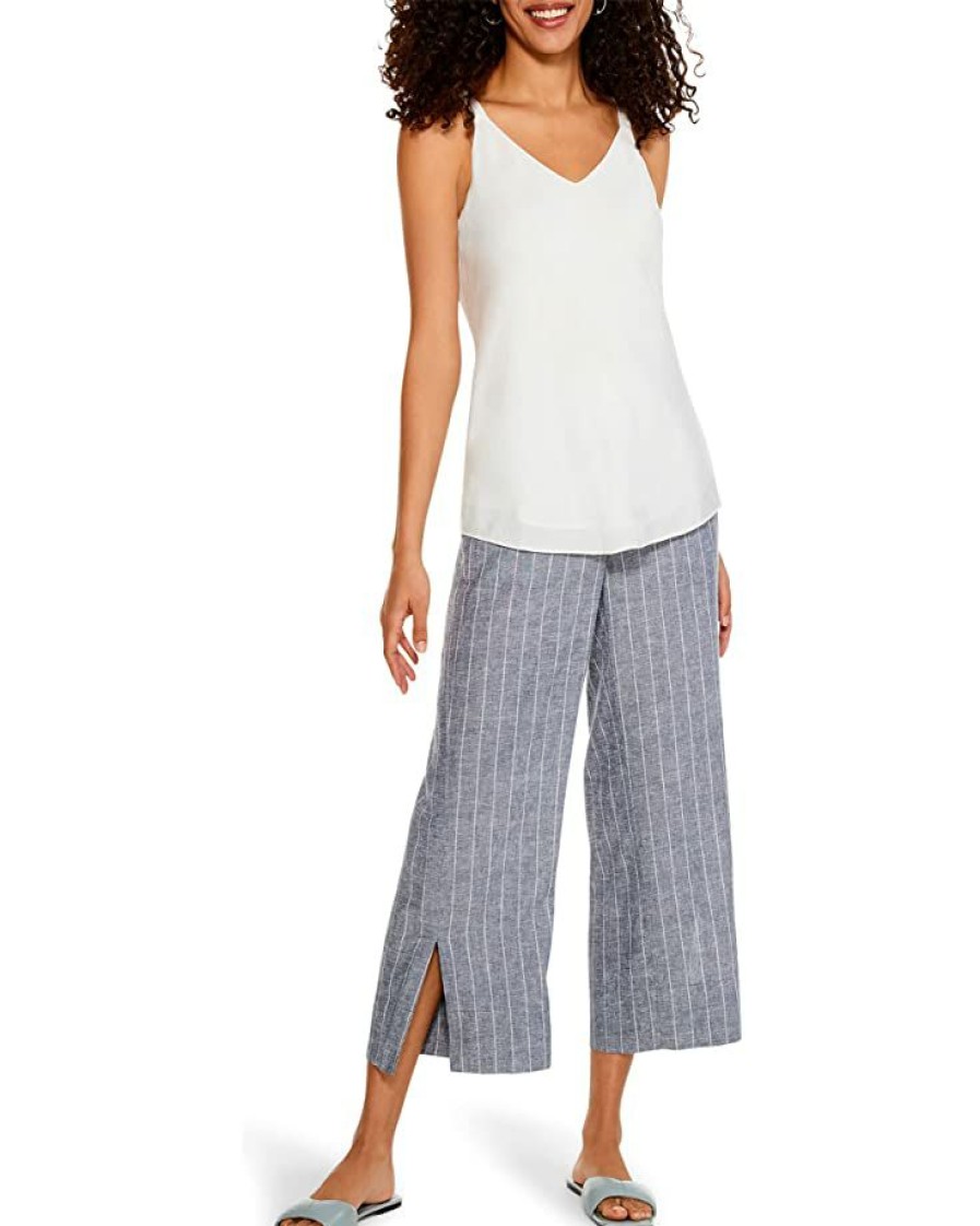 Clothing * | Nic+Zoe Central Park Wide-Leg Pants Indigo Multi