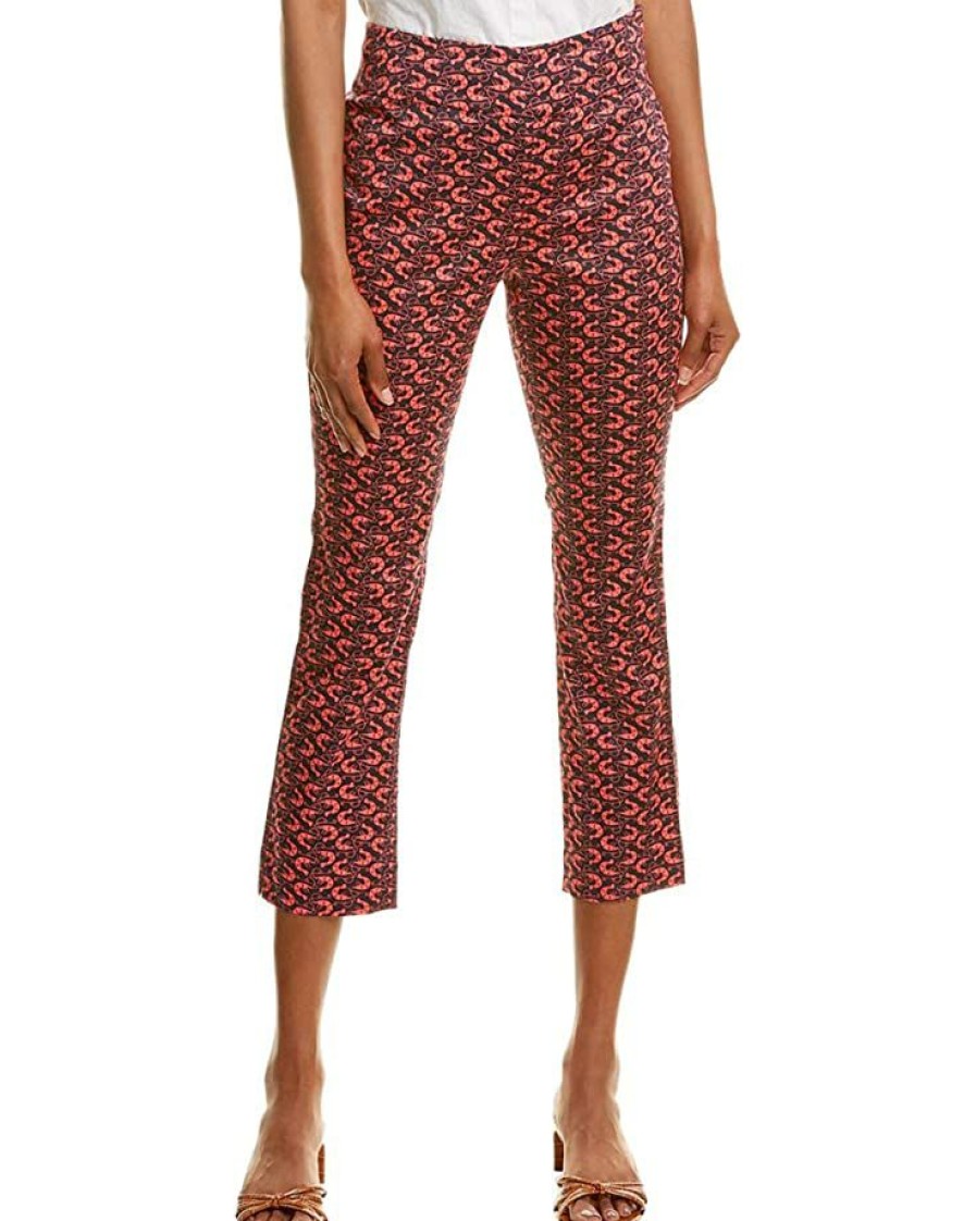 Clothing * | Pants Nic+Zoe Women'S Misses Cocktail Hour Pant Red Multi