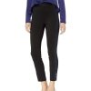 Clothing * | Pants Nic+Zoe Women'S Tux Stripe Pant Black Onyx