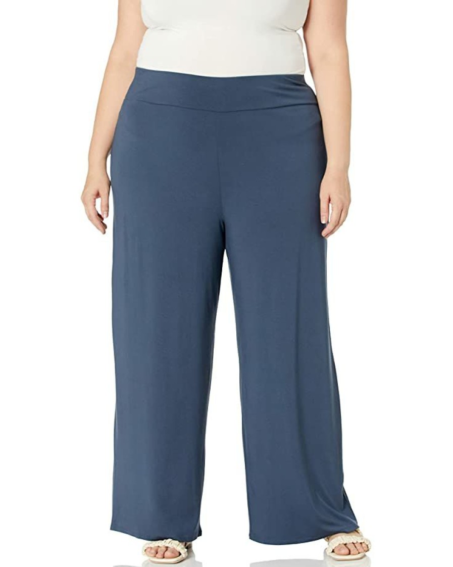 Clothing * | Pants Nic+Zoe Women'S Plus Size Ease Pant Indigo Sea