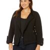 Clothing * | Nic+Zoe Coats & Outerwear Plus Size Fringe Mix Jacket