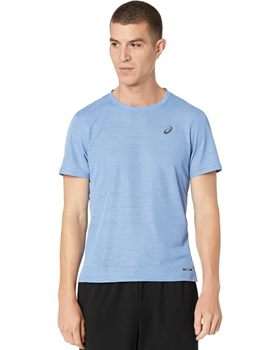 Clothing * | Asics Ventilate Actibreeze Short Sleeve Top | Shirts & Tops Blue Harmony