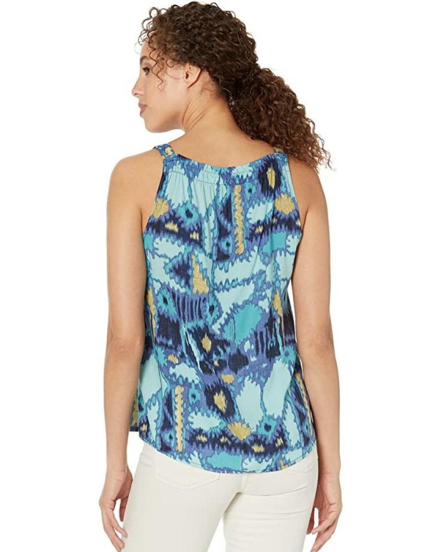 Clothing * | Nic+Zoe Shirts & Tops Summer Solstice Tank Blue Multi