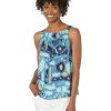 Clothing * | Nic+Zoe Shirts & Tops Petite Summer Solstice Tank Blue Multi