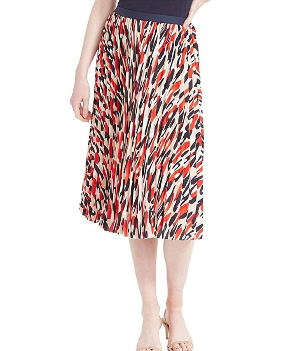 Clothing * | Skirts Nic+Zoe Women'S Santa Fe Skirt Red Multi