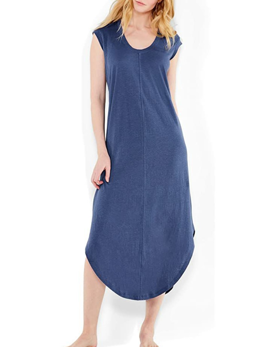 Clothing * | Nic+Zoe Dresses V Tank Dress Parisian Blue