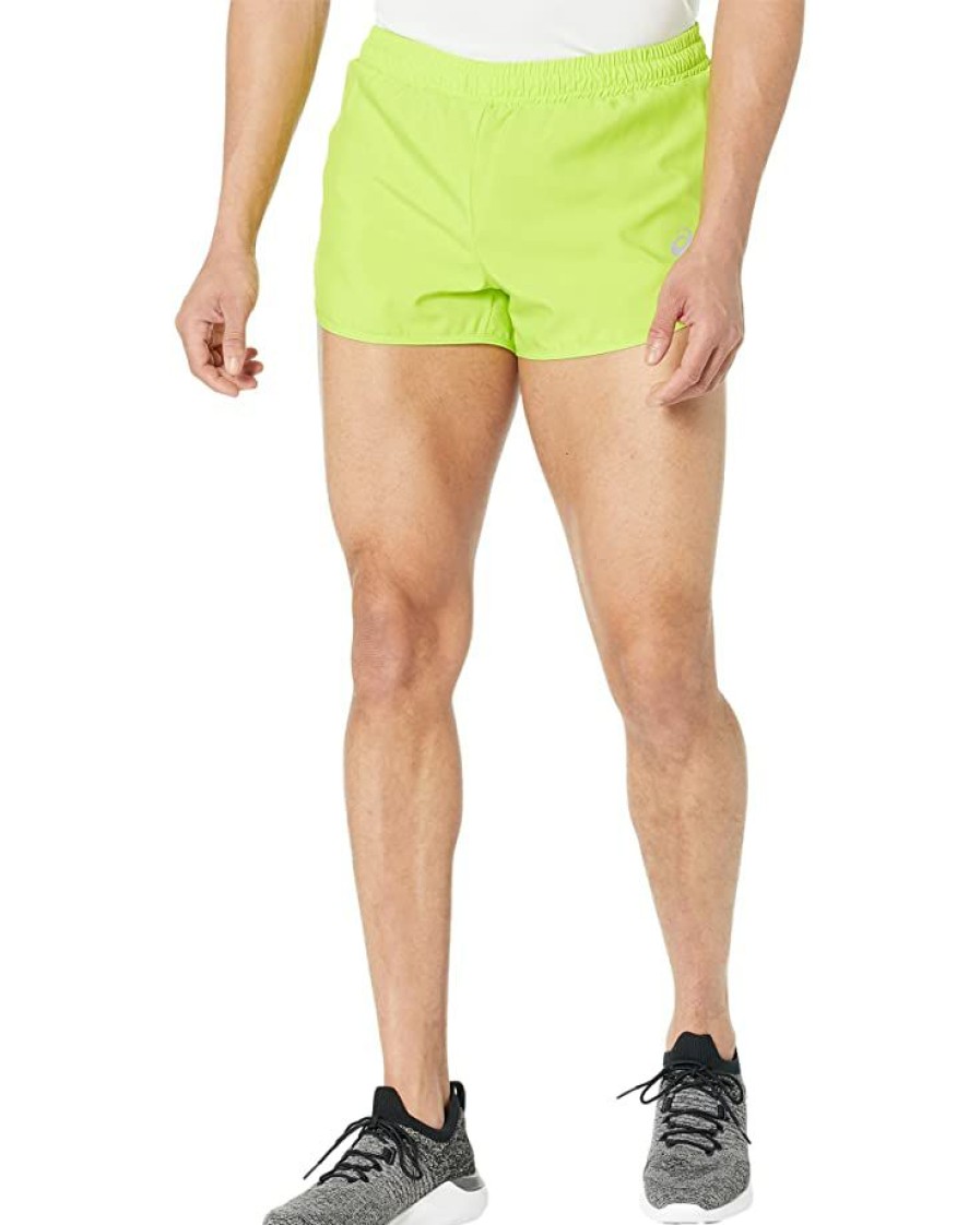 Clothing * | Asics Run Split Shorts Lime Zest