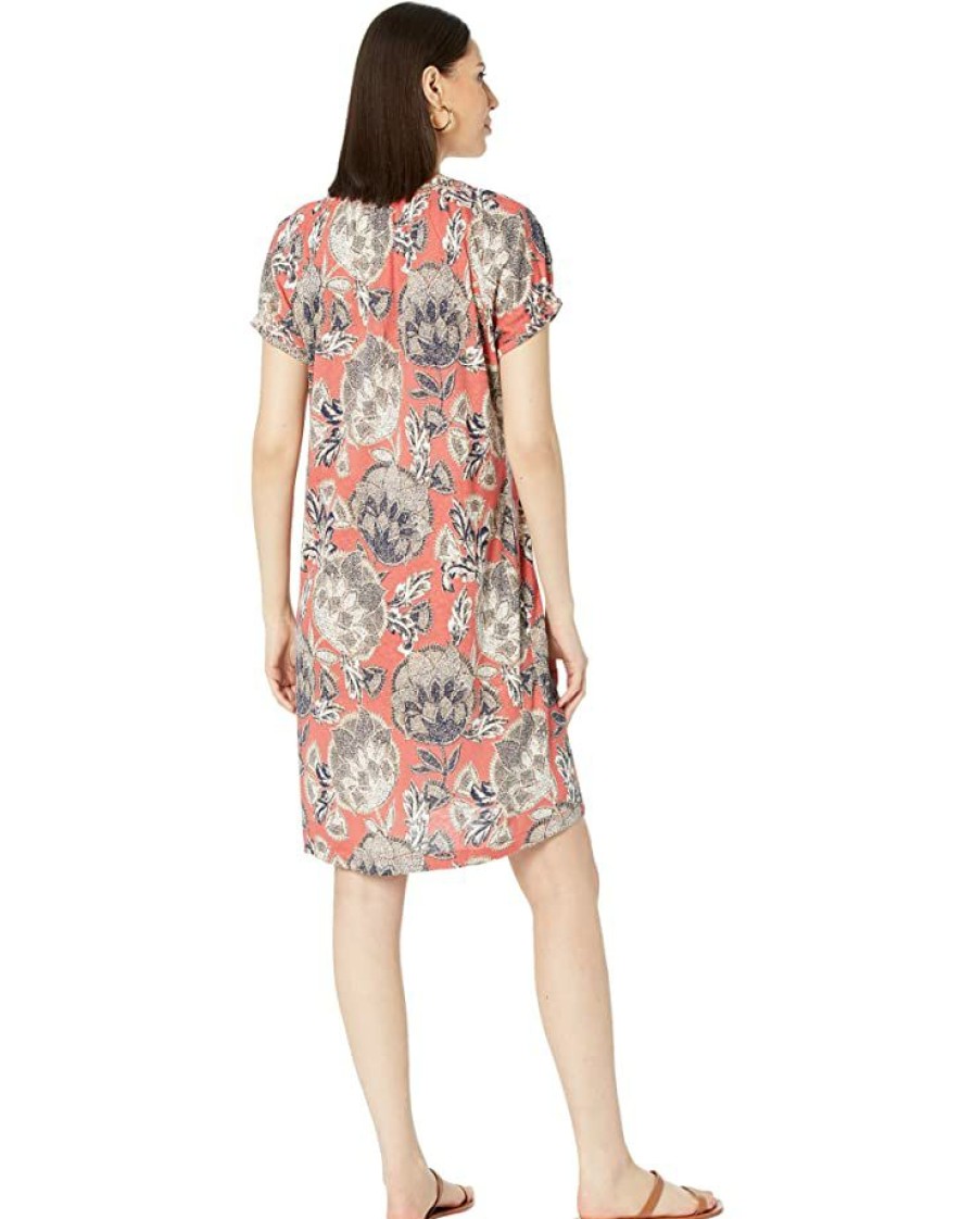 Clothing * | Nic+Zoe Dresses Island Petals Dress Red Multi