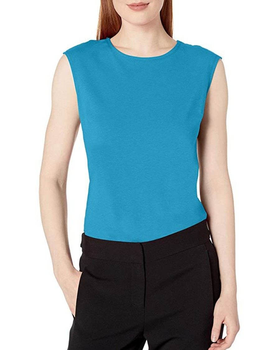 Clothing * | Shirts & Tops Nic+Zoe Women'S Tank Deep Turquoise