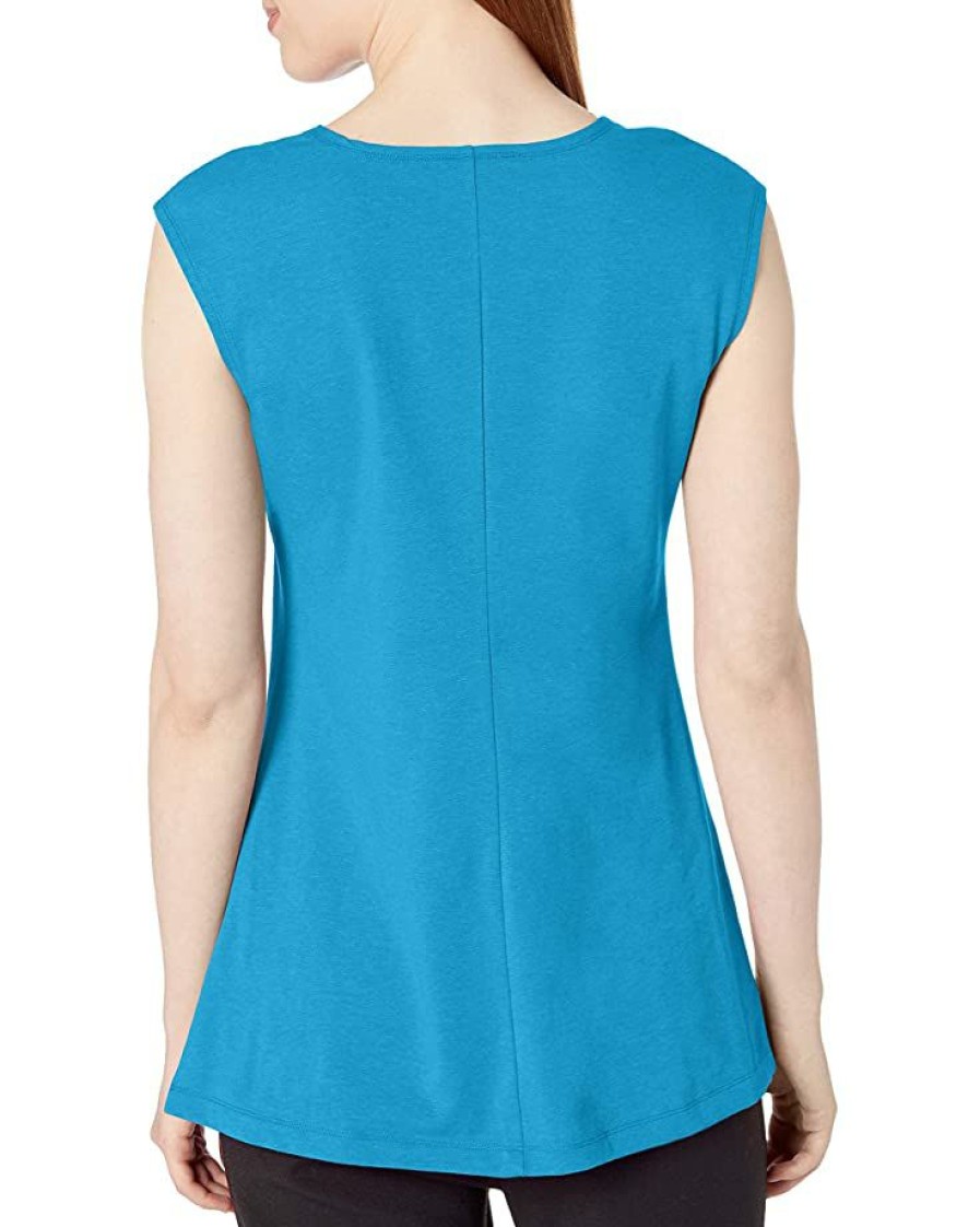 Clothing * | Shirts & Tops Nic+Zoe Women'S Tank Deep Turquoise