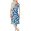 Clothing * | Nic+Zoe Dresses Coastal Vines Dress Blue Multi