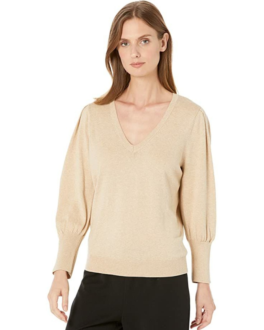 Clothing * | Nic+Zoe Sweaters Vital Femme Sweater Birch