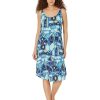 Clothing * | Nic+Zoe Dresses Summer Solstice Dress Blue Multi