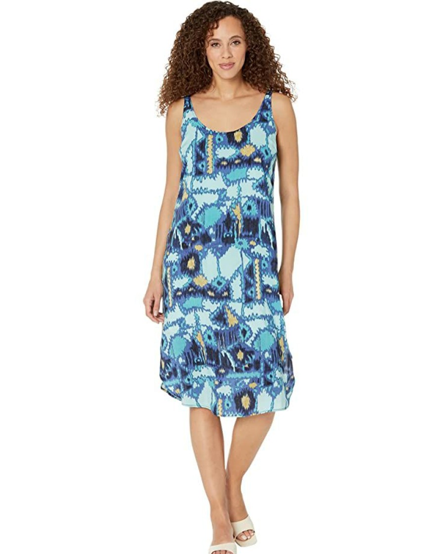 Clothing * | Nic+Zoe Dresses Summer Solstice Dress Blue Multi