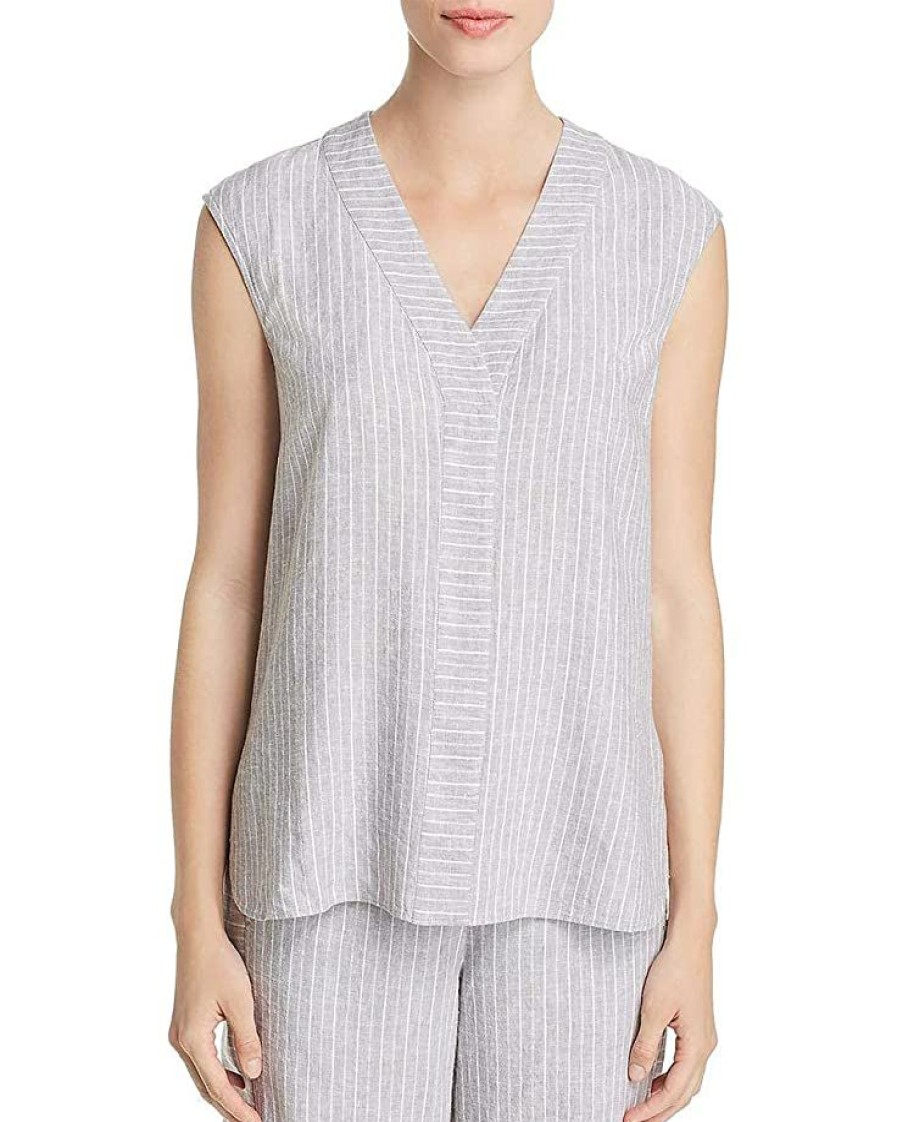 Clothing * | Shirts & Tops Nic+Zoe Women'S Central Park Top Grey Mix