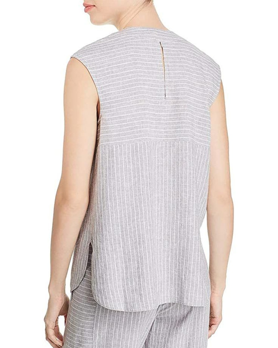 Clothing * | Shirts & Tops Nic+Zoe Women'S Central Park Top Grey Mix