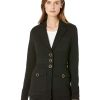 Clothing * | Nic+Zoe Coats & Outerwear Editor Blazer Black Onyx