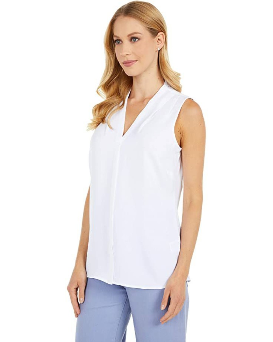 Clothing * | Nic+Zoe Shirts & Tops Easy Day To Night Top Paper White