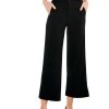 Clothing * | Nic+Zoe Evening Drape Wide Leg Pants Black Onyx