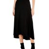 Clothing * | Nic+Zoe Skirts Cozy Rib Skirt Black Onyx