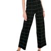 Clothing * | Nic+Zoe Etched Plaid Wide Leg Pants Black Multi